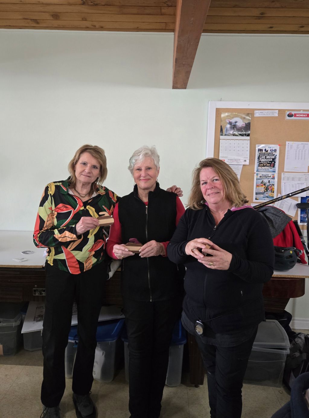 Draw 1: 2nd Place Overall. Terese Connolly, Libby Faggiani, Cindy Long